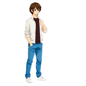 Anime Boy with Brown Hair PNG 59 PNG