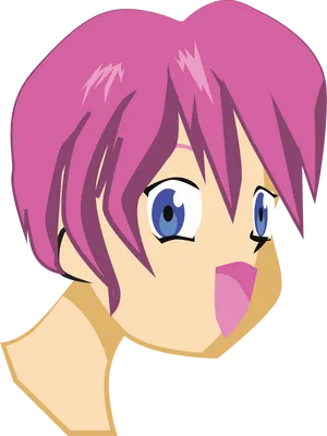 Anime Boy With Purple Hair PNG Image