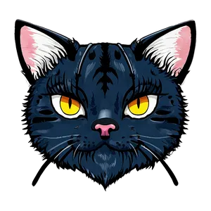 Anime Cat Head Artwork Png 06132024 PNG Image