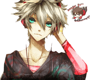 Anime Guy Render By Hohoemi Happi - Anime Boy With Blonde Hair, HD Png Download PNG with transparent background