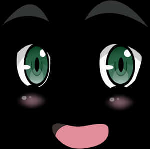 Transparent Happy Eyes Clipart - Anime Girl Face Transparent, HD Png Download PNG