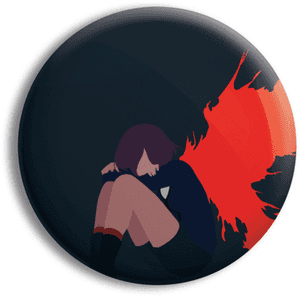 Anime Character Emotional Distress PNG image with transparent background