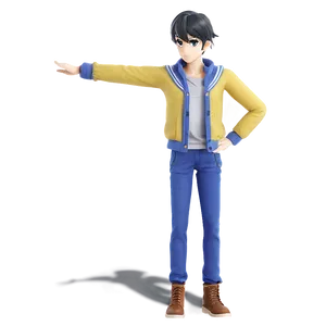 Anime Character Standing Pose Png 28 PNG Image