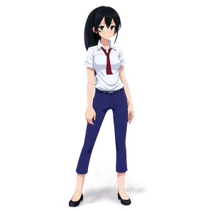 Anime Character Standing Pose Png Fix19 PNG Image