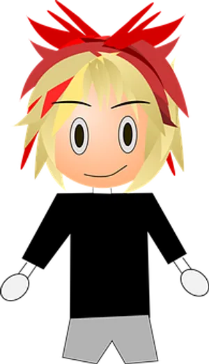 Anime Character Vector Art PNG Image