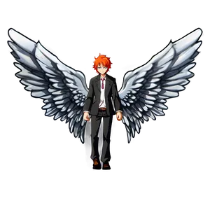 Anime Character With Wings Png Uks PNG Image