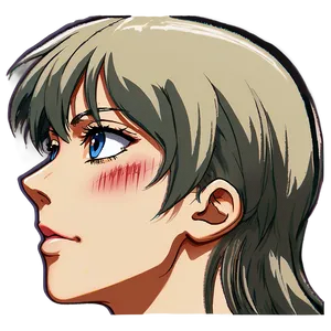 Anime Face Side View Png 21 PNG Image