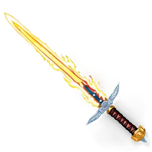 Anime Fire Sword Png 56 PNG Image