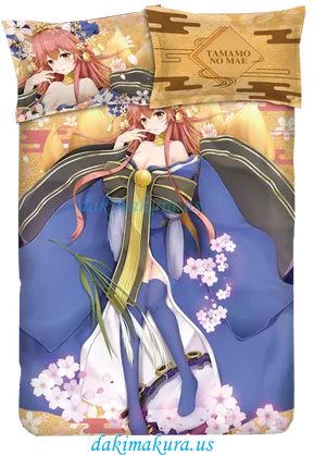 Anime Fox Girl Tamamono Mae Body Pillow PNG Image