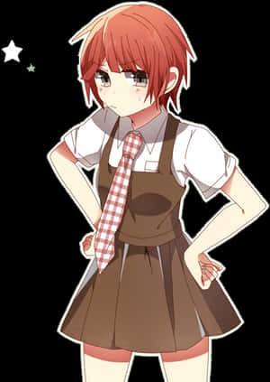Blush, Red Hair, And Cute Anime Girl Image - Cute Girl Blushing Png, Transparent Png PNG