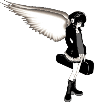 Anime Girl Wearing Headphones , Png Download - Goth Emo Anime Girl, Transparent Png PNG image with transparent background