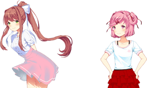 Doki Doki Literature Club Monika Outfit , Png Download - Doki Doki Literature Club Monika Thicc, Transparent Png PNG image with transparent background