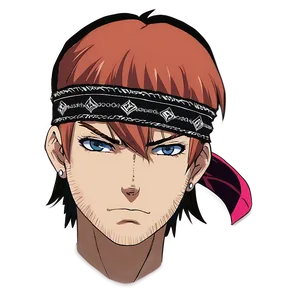 Anime Head With Bandana Png Rsc PNG Image