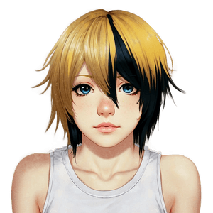 Anime Inspired Emo Hair PNG ksk39 PNG