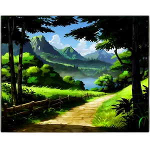 Anime Landscape Backgrounds Png Llv PNG Image