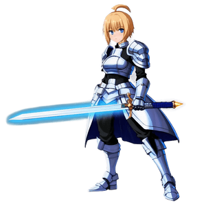 Anime Saber Warrior PNG qcd75 PNG