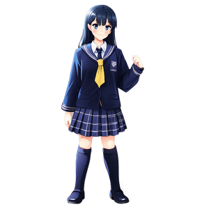 Anime School Uniform PNG cth PNG image with transparent background