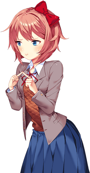 Image D Literature Club - Sayori Ddlc Png, Transparent Png PNG image with transparent background