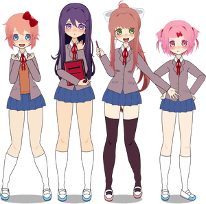 Which Doki Doki Literature Club Character Are You - Doki Doki Literature Club Chibi, HD Png Download PNG image with transparent background