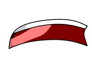 Anime Smiling Mouth Graphic PNG Image