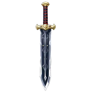 Anime-style Buster Sword Png Qrs52 PNG Image