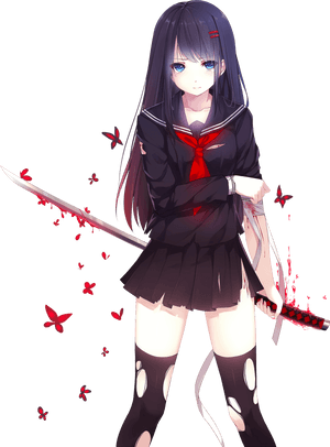 Vampire Anime Girl PNG Transparent PNG image with transparent background