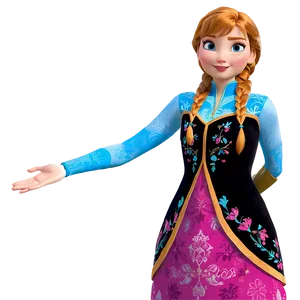 Anna Frozen Adventure Outfit Png 06132024 PNG Image