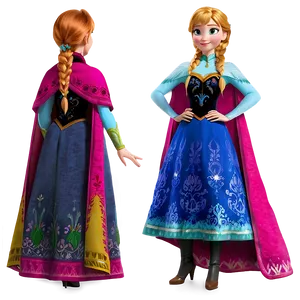 Anna Frozen Costume Png Fnf PNG Image