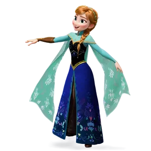 Anna Of Arendelle Frozen Png Tgk PNG Image