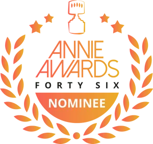 Annie Awards46 Nominee Badge PNG Image