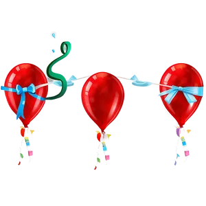 Anniversary Red Balloons Png 58 PNG Image