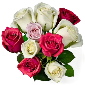 Anniversary Roses Arrangement Png Mkj PNG Image