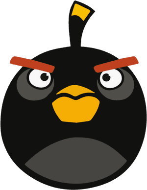 Stitch Clipart Annoyed, Stitch Annoyed Transparent - Black Angry Birds Bomb, HD Png Download PNG image with transparent background