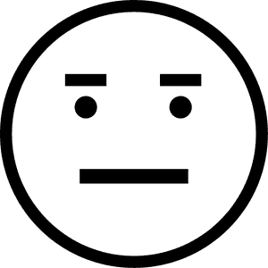 Smiley Face Black And White - Annoyed Png, Transparent Png PNG image with transparent background