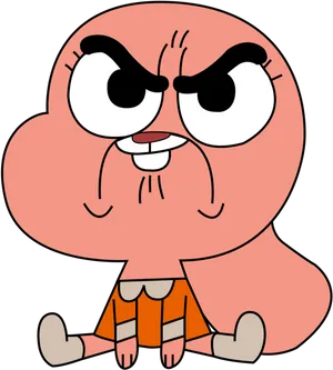 Annoyed Gumball Watterson Cartoon Network PNG Image