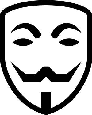 Anonymous Hacker Mask Icon PNG image with transparent background