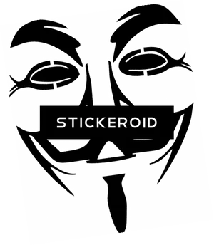 Anonymous Mask Graphic Design PNG Image