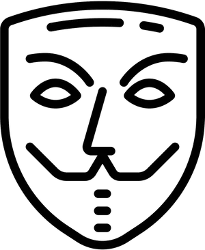 Anonymous Mask Icon PNG Image