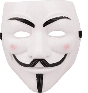 Anonymous Mask Png Background - White Mask Horror Movies, Transparent Png PNG image with transparent background