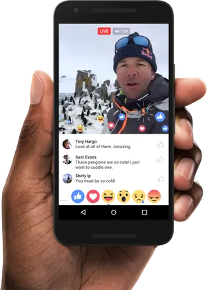 Antarctic Expedition Facebook Live PNG Image