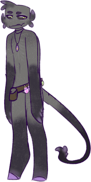 New Enderman Oc, His Name Is Jax And He Makes Potions - Cartoon, HD Png Download PNG