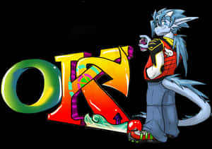 Anthropomorphic Graffiti Artist PNG image with transparent background