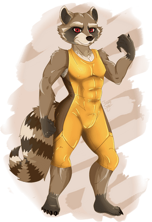 Gotg - Rocket Raccoon - Fur Affinity Rocket Raccoon, HD Png Download PNG image with transparent background