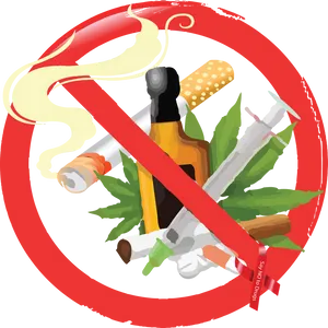 Anti Drug Campaign Graphic PNG Image