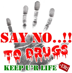 Anti Drug Campaign Poster PNG Image