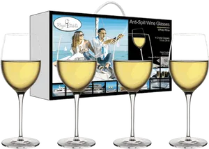 Anti Spill Wine Glasses Advertisement PNG Image