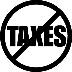No Taxes Black - No Taxes Black And White, HD Png Download PNG image with transparent background