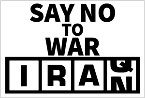 Anti War Slogan Iran PNG image with transparent background