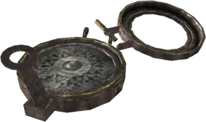 Antique Brass Compass PNG Image