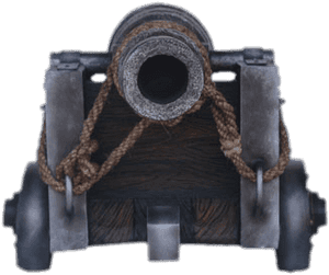Cannon Front View - Pirate Cannon Front View, HD Png Download PNG